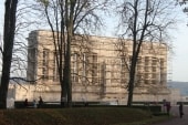 monument américain en travaux